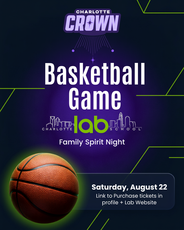 Charlotte Crown Spirit Night Flyer - discounted tix for Lab families 8/22