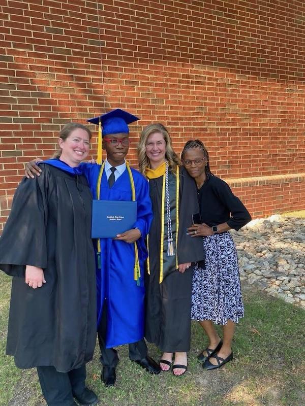 lipford with student