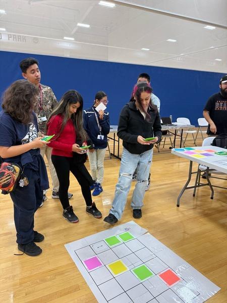 Robotics Club students Robotics Showcase at Wintrust Sports Complex
