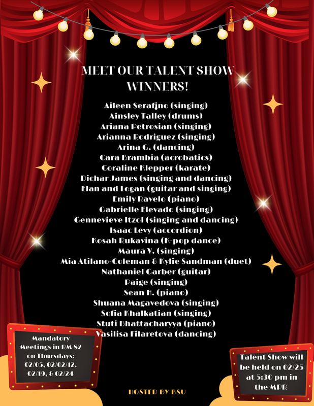 Congrats! You made it into the talent show! Featured Photo