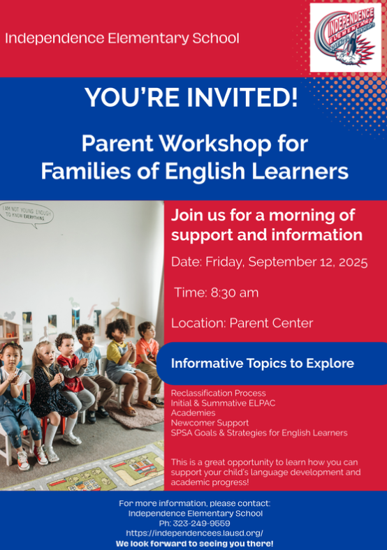 Parent Workshop for Families of English Learners