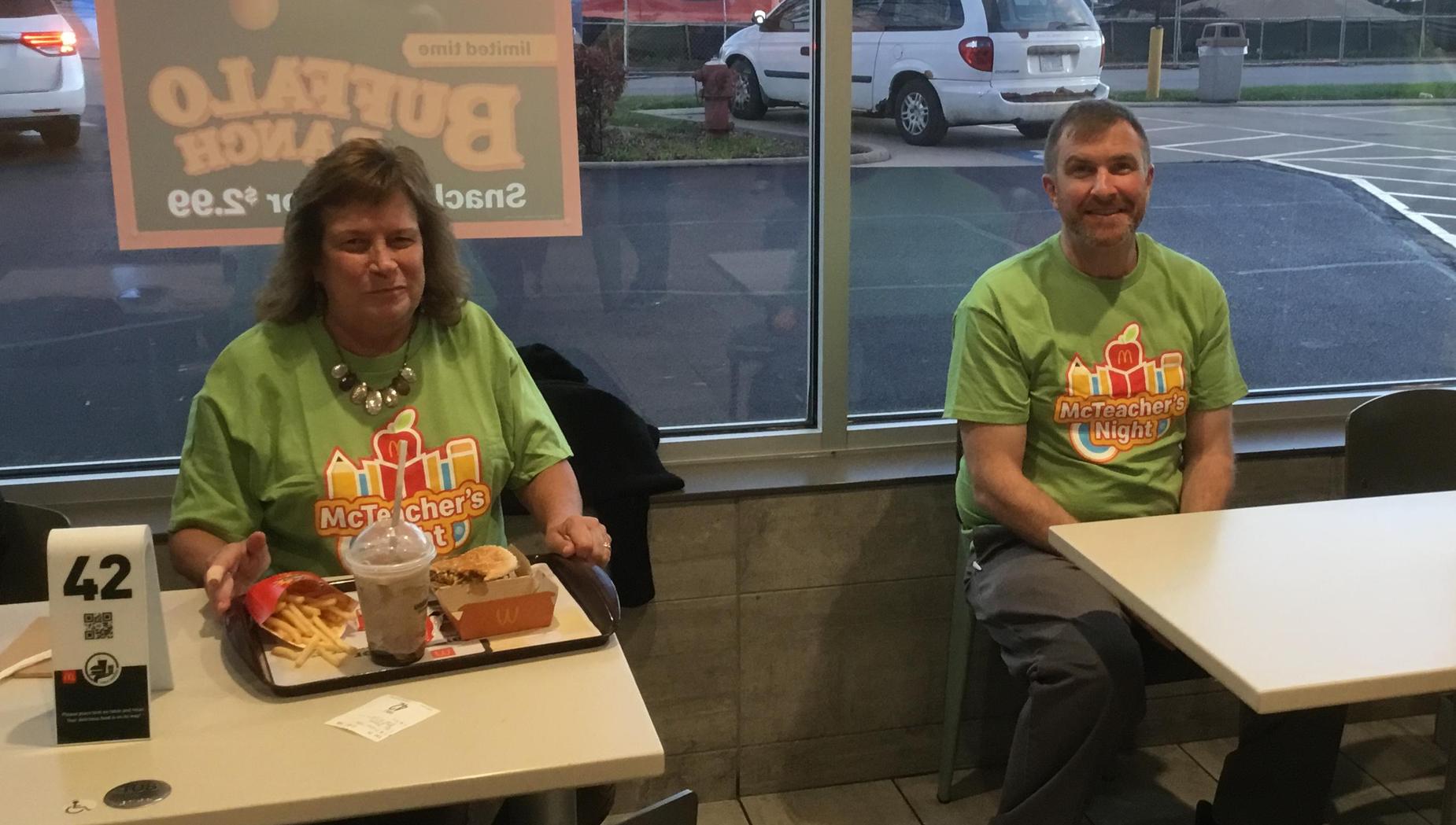 It's McTeacher's Night and the crew is there!