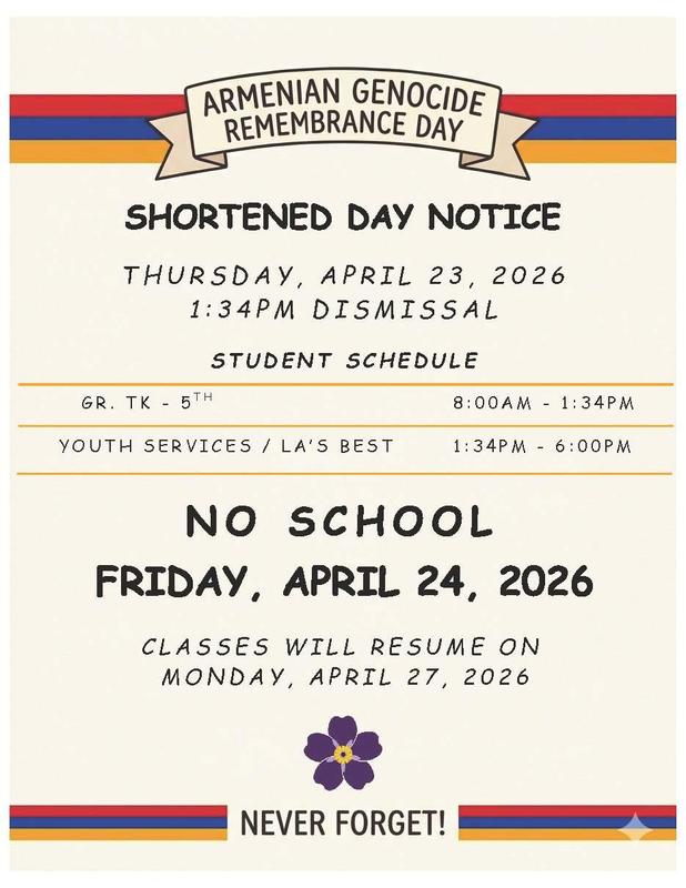 ARMENIAN GENOCIDE REMEMBERANCE DAY