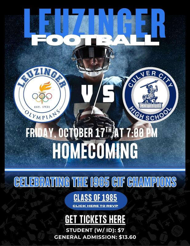Leuzinger Football Homecoming