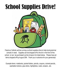 school supplies drive