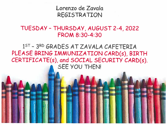 2022-23 REGISTRATION 1st - 3rd Grades Featured Photo