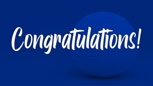 Congratulations with volleyball