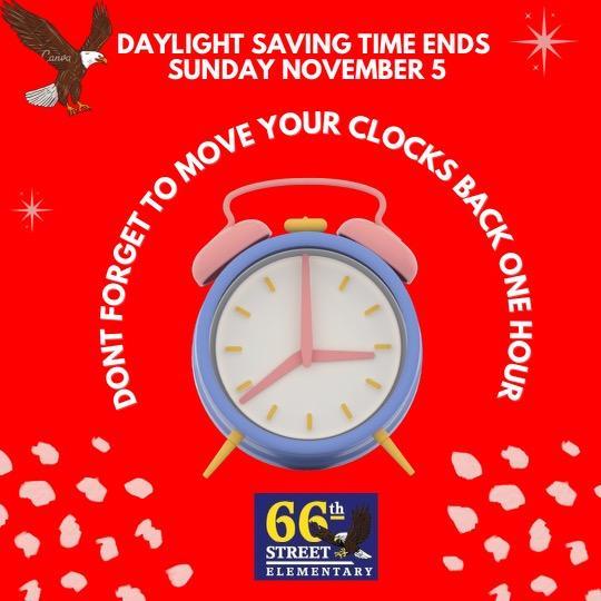 Daylight Savings Time 66th Street Elementary