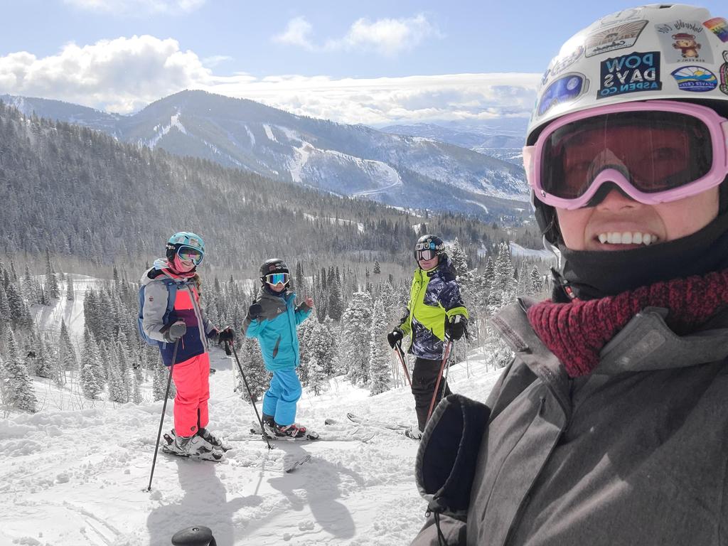 My family loves to ski.