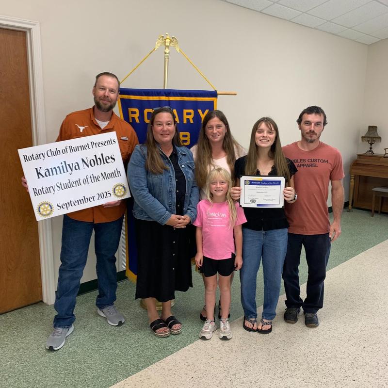 Rotary Student of the Month