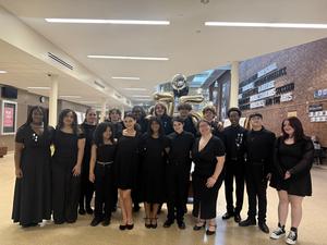 Image of a group of high school choral students