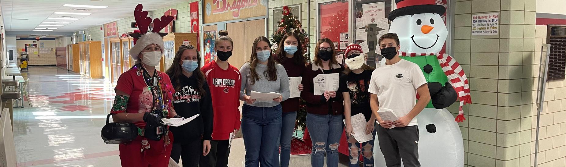 CHS Spanish IV Class Caroling
