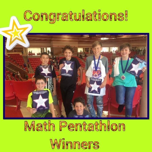 Felty Math Pentathlon Winners