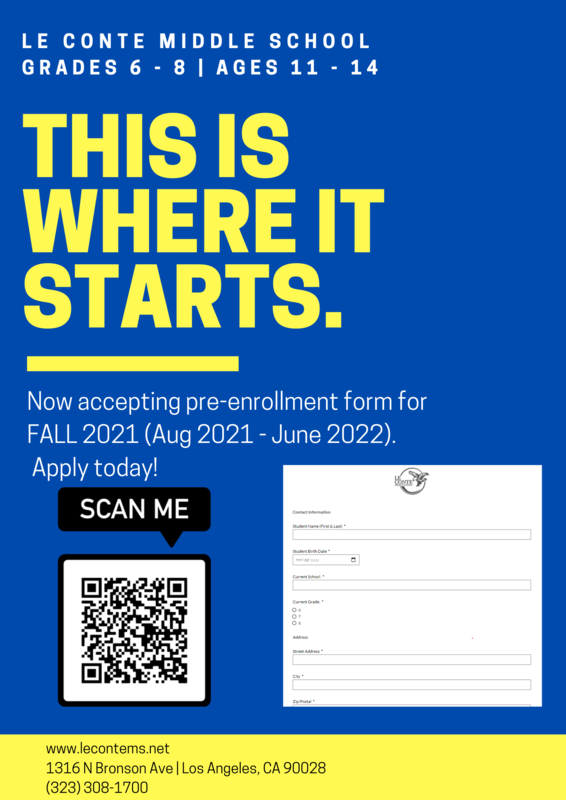 NEW Students for FALL 2021 (Aug. - Jun 2022) Featured Photo