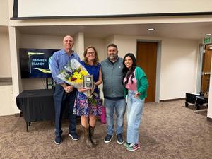 San Pasqual High School Teacher Jennifer Franey  Receives Leader Among Peers Award