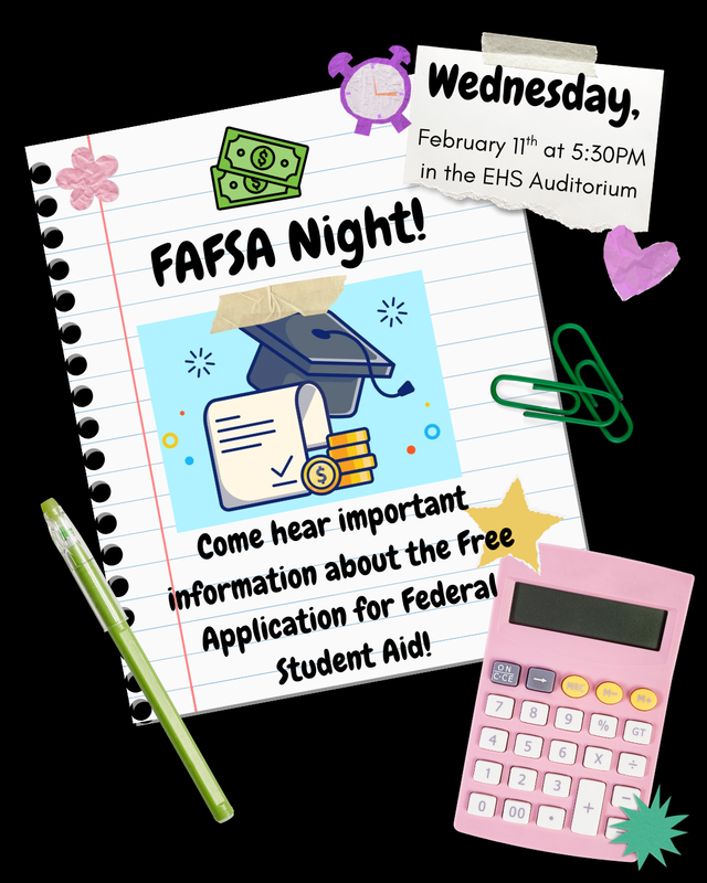 Flyer for FAFSA Night