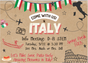 Spring Break 2028 opportunity for Italy Travel