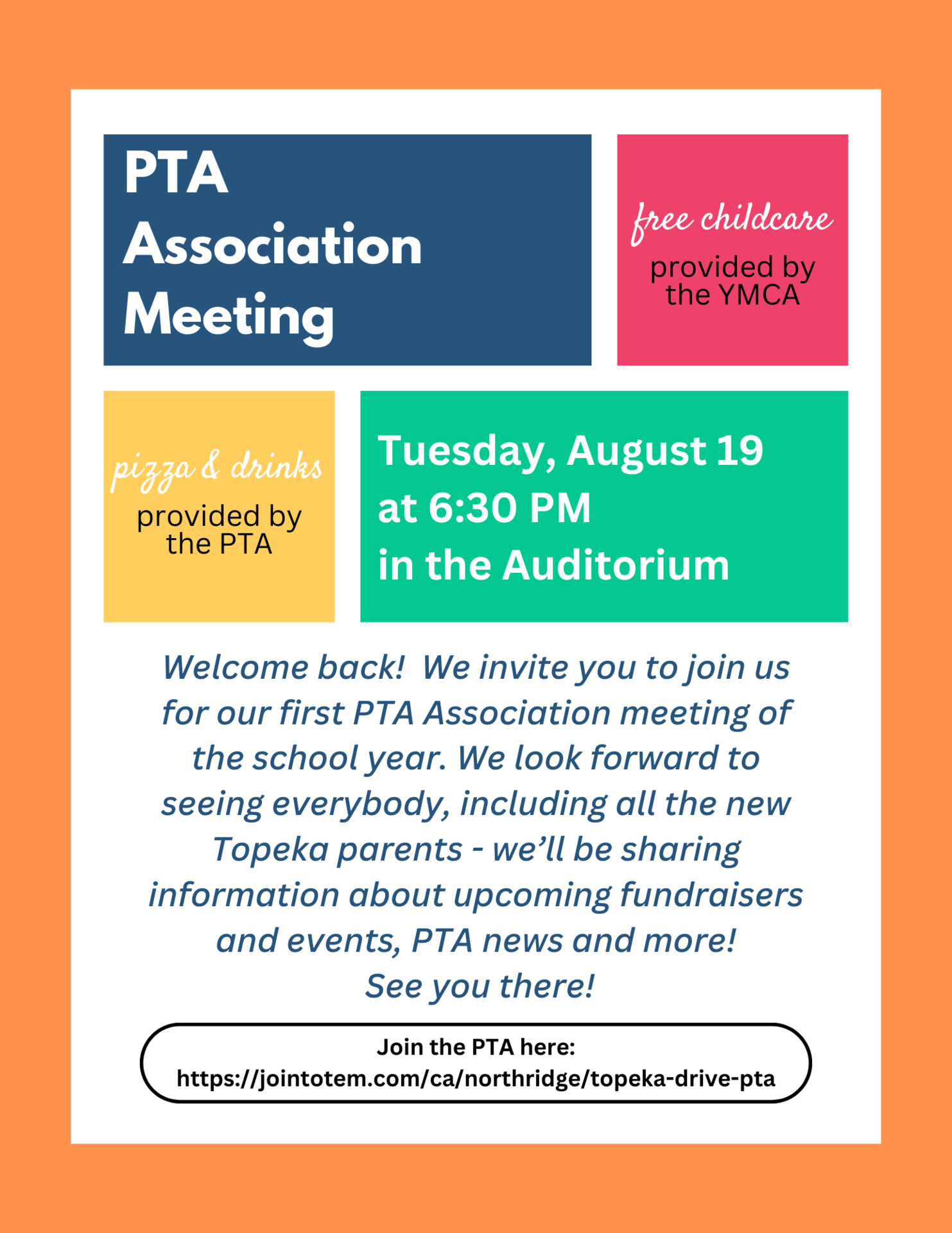 PTA Association Meeting August 2025