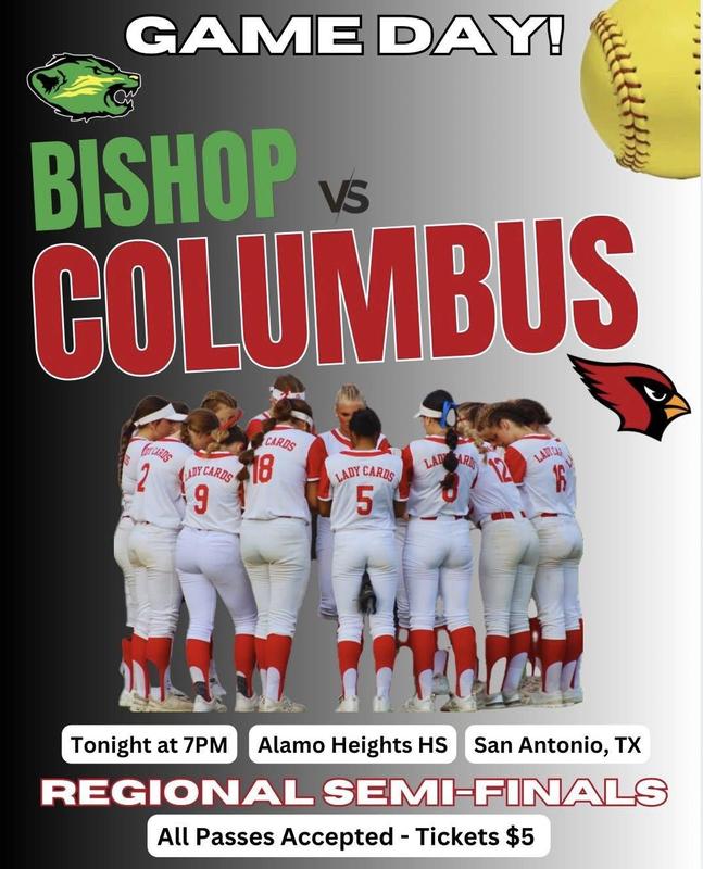 Columbus plays Bishop at 7pm tonight.