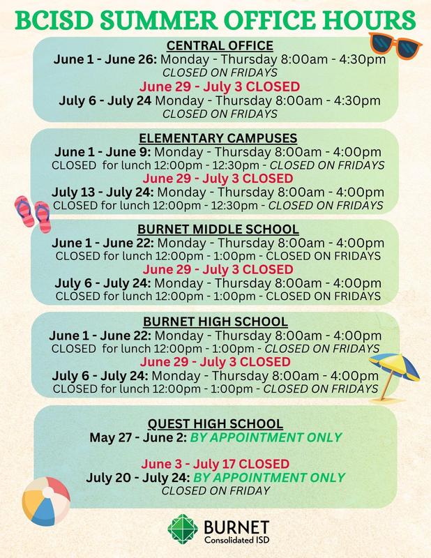 BCISD Summer Office Hours Featured Photo