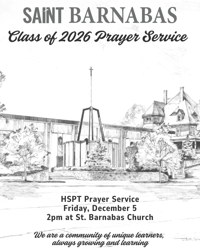 8th Grade Prayer Service, Dec 5 Featured Photo