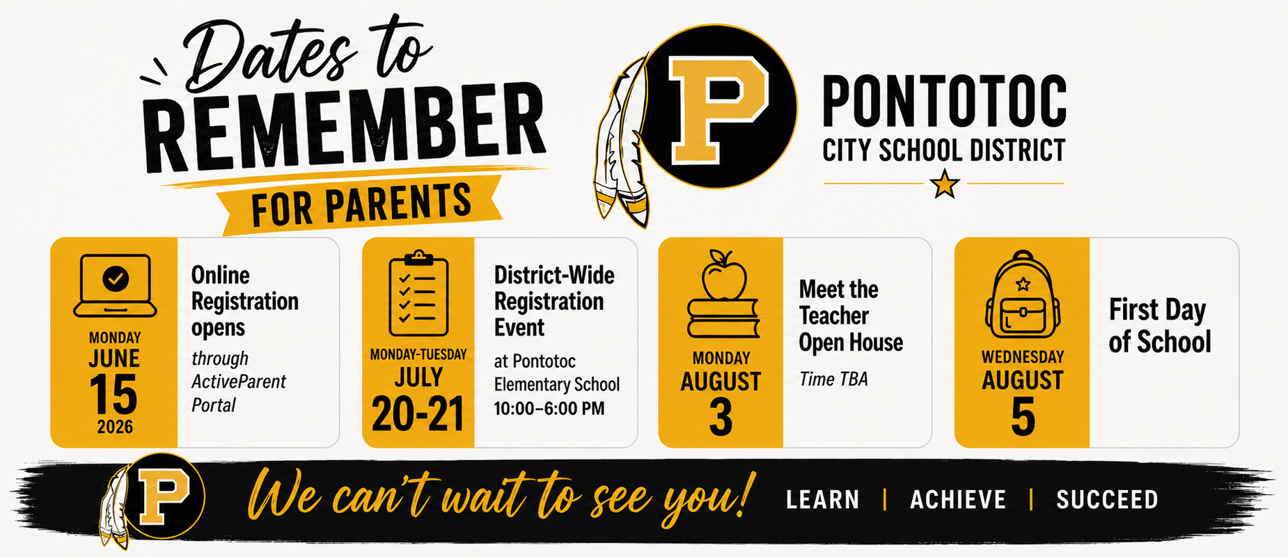 Back To School Dates