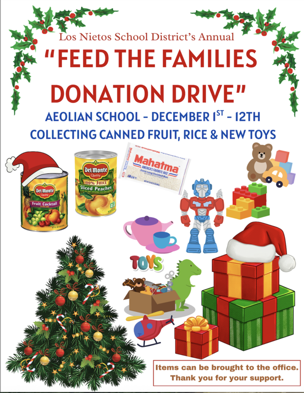Feed the Families Donation Drive