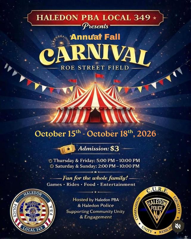 Haledon PBA Carnival - 10/15 to 10/18