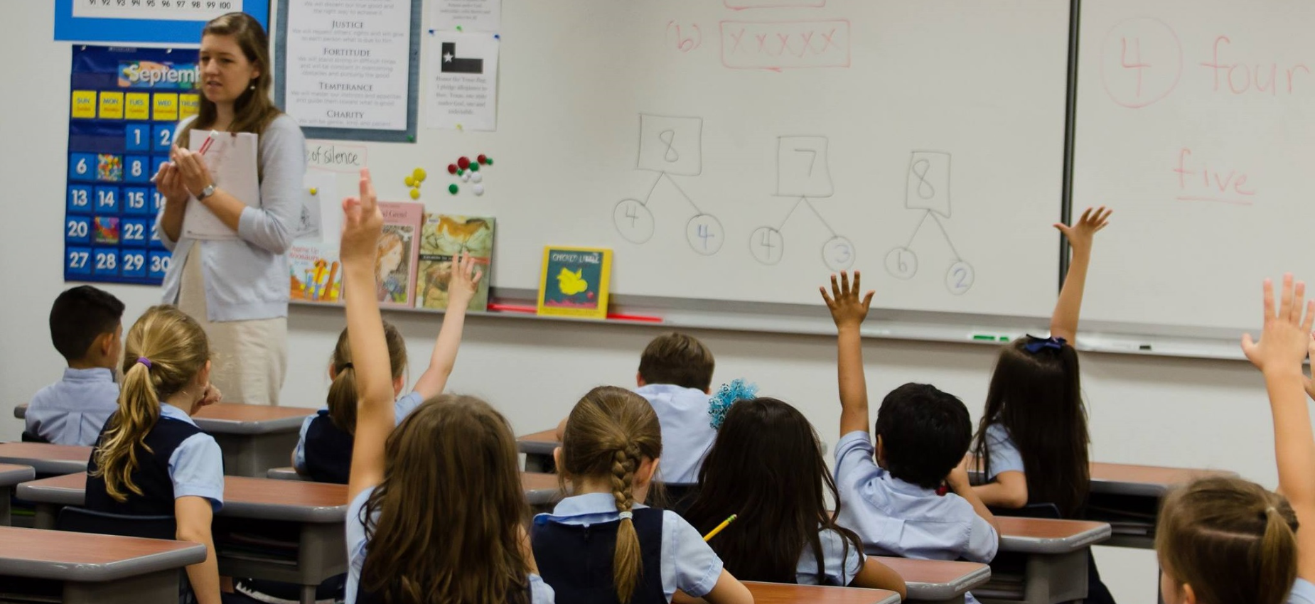 Students and Teacher in Classroom