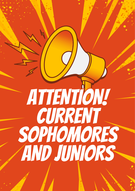 Attention sophomores and juniors sign