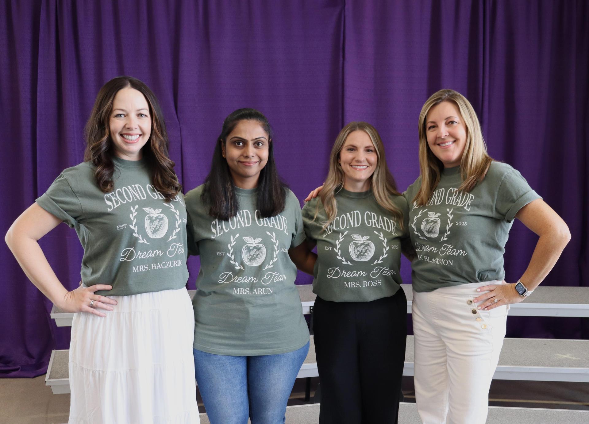  2nd Grade Teachers smiling at the camera