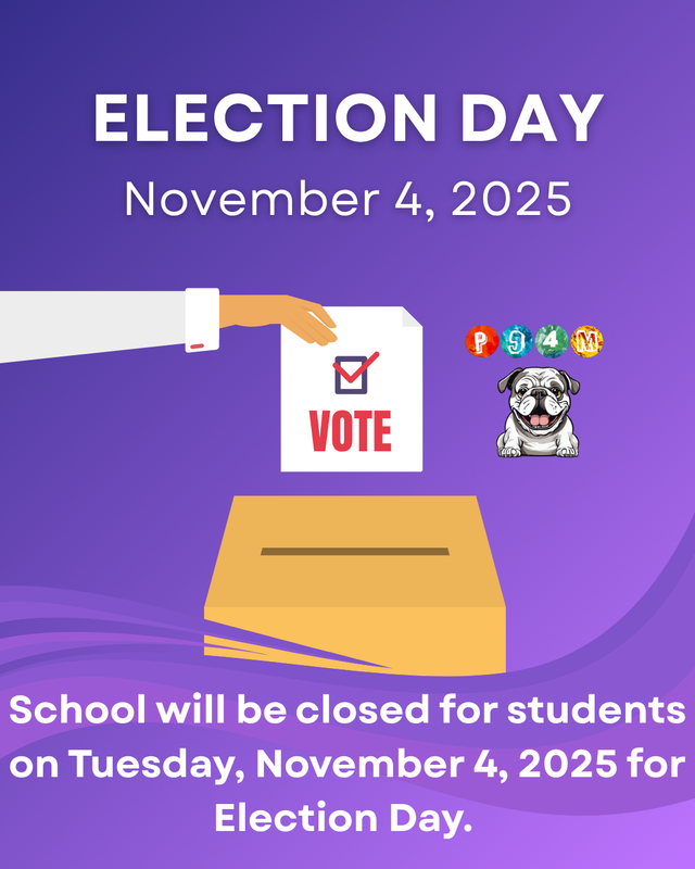 English- Purple voting box