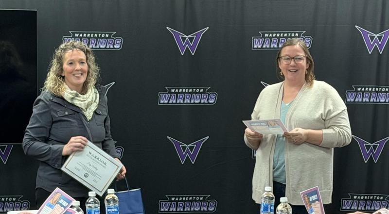 Mrs. Verley and Principal Marshall