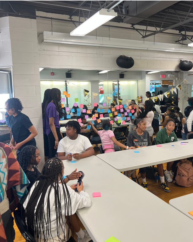 Students participate in feedback session about financial literacy
