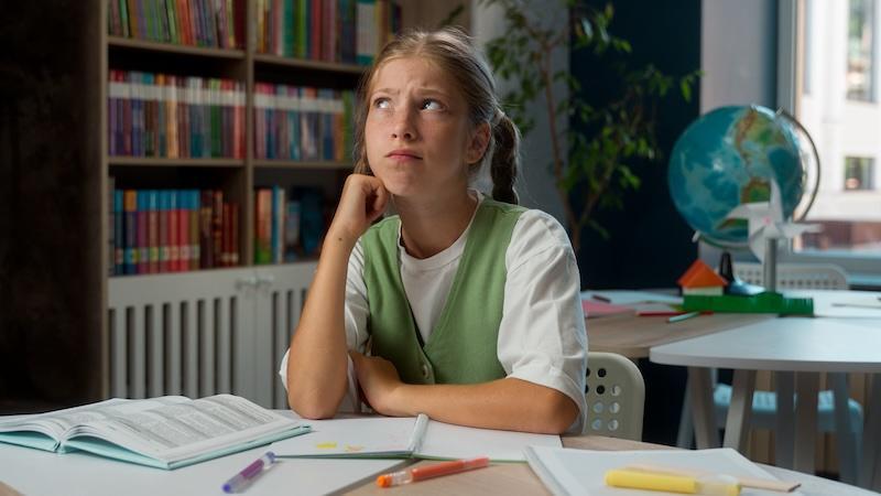 Student struggles with processing and memory challenges while doing schoolwork