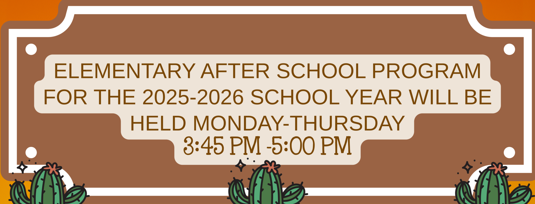 After school program information