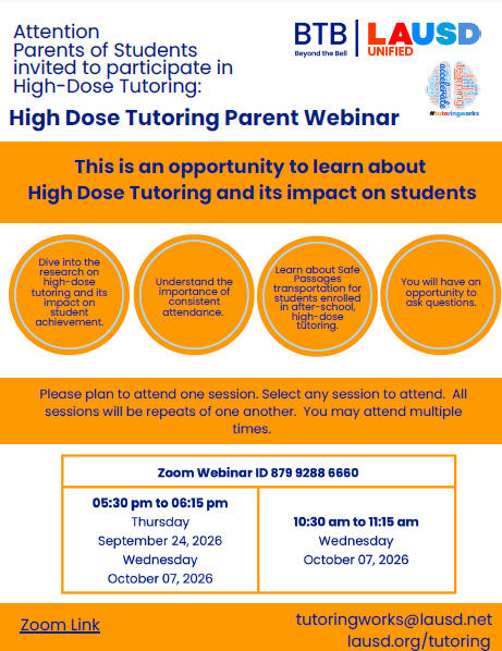 High Dose Tutoring