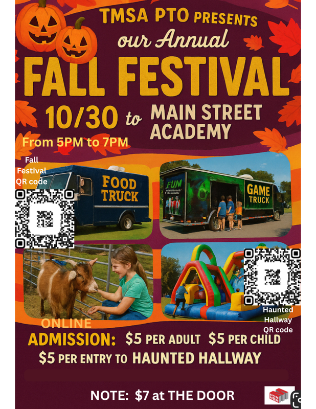 Celebrate the Season at TMSA’s Fall Festival!