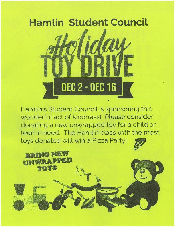 Please Support Student Council's Holiday Toy Drive Featured Photo
