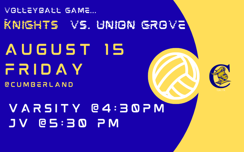 Knights vs Union Grove Volleyball Game