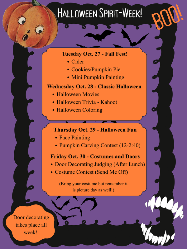 spirit week flyer