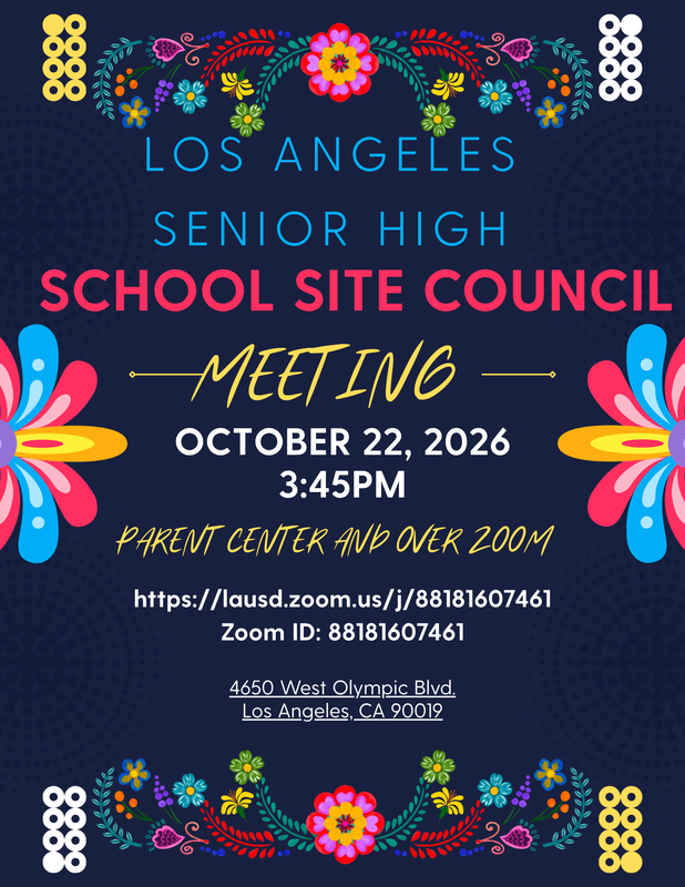 SSC Meeting #2 flyer in English
