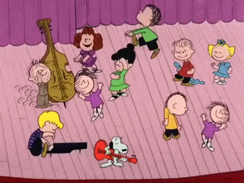 Peanuts dancing