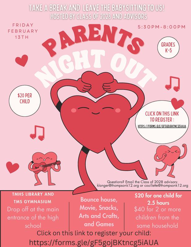 Parents Night Out Hosted by The Class of 2028 and Advisors