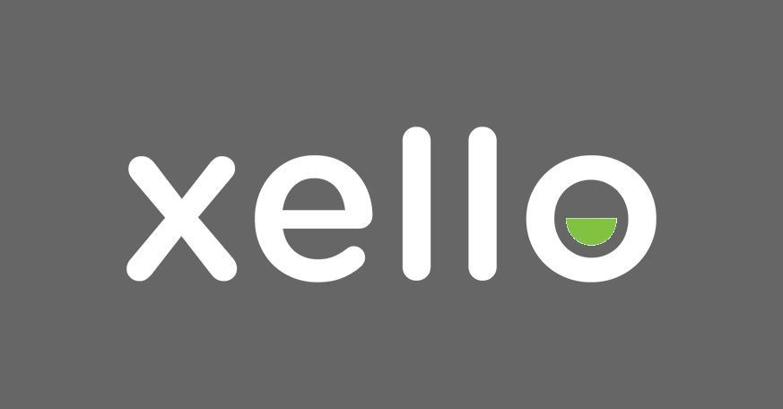 Xello logo on gray background