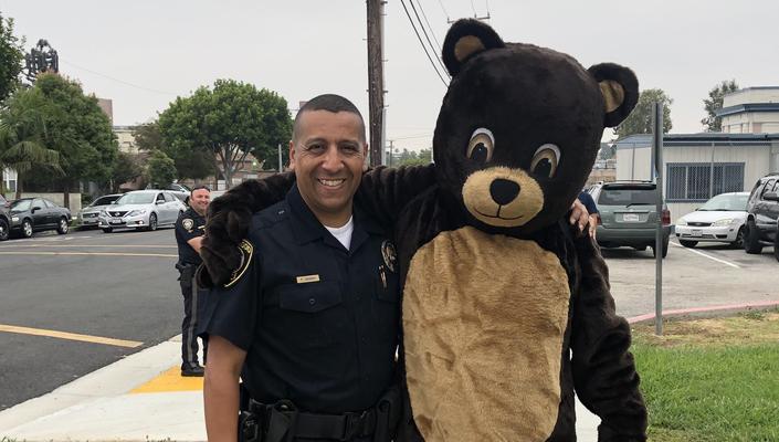 Police officer with Buck