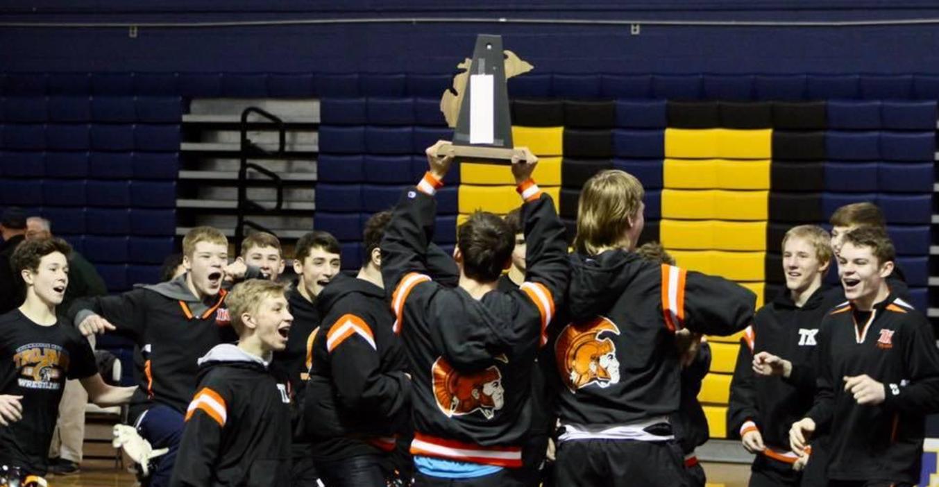 TKHS wins wrestling title.
