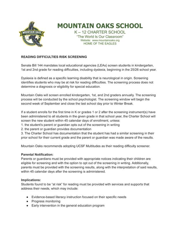 Early Reader Screener Opt Out Image