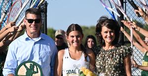 Tennis players honored on Senior Night