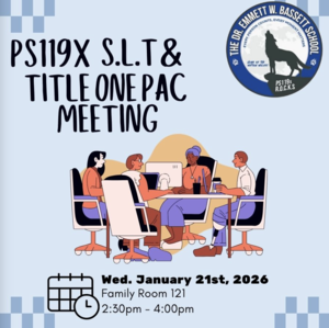 S.L.T. & Title One PAC Meeting Flyer January 2026